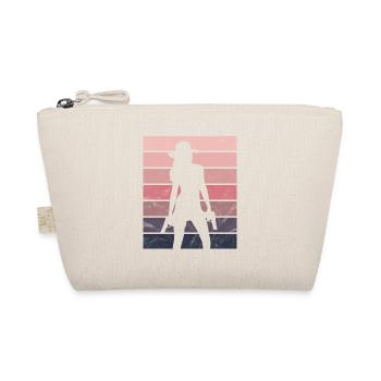 Gift Cowboy Revolver Sunset Lady - Organic Pouch - nature - Front
