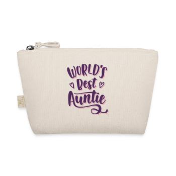 Best Aunt Ever - For the dearest aunt in the world - Organic Pouch - nature - Front