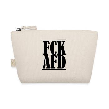 Fuck Afd Anti Rassismus Gegen Rechts - Bio-Täschchen - Natur - Vorne