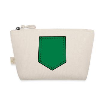 Brusttasche für T-Shirts (Farbauswahl) - Bio-Täschchen - Natur - Vorne