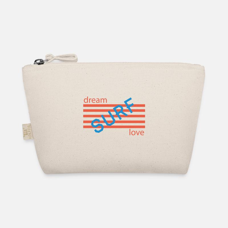Dream Love Retro Stripes Organic Pouch