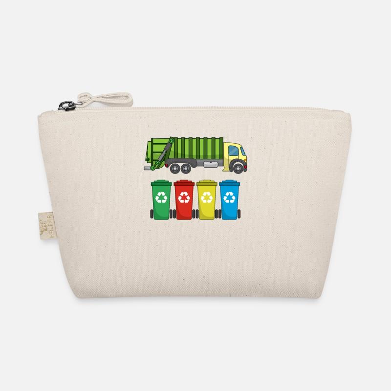 Camion à ordures pour l'élimination des déchets Recyclage I Idée cadeau - Trousse biologique - nature
