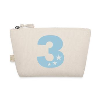3 Birthday third birthday 3rd in two colors - Organic Pouch - nature - Front