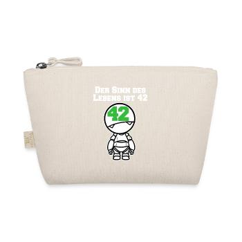 Lebenssinn 42 Anhalter Galaxis Film Nerd Geschenk - Bio-Täschchen - Natur - Vorne