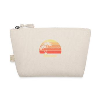 Havana Sunset Palm Red Gift Vintage - Organic Pouch - nature - Front