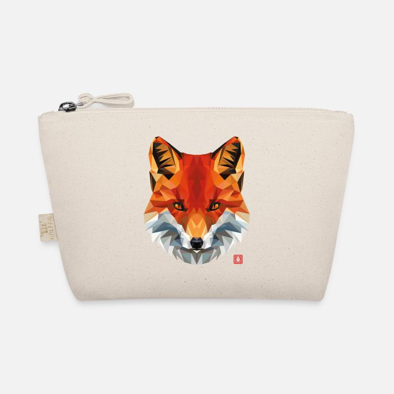 geometric fox Organic Pouch