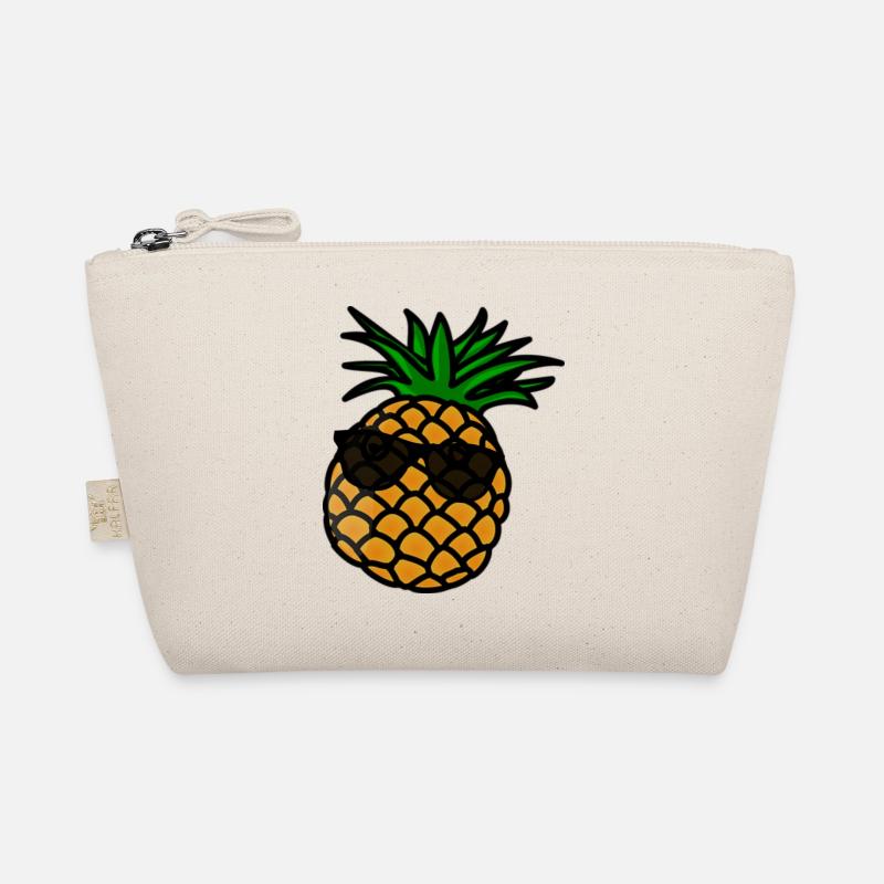 Coole Ananas - Bio-Täschchen - Natur