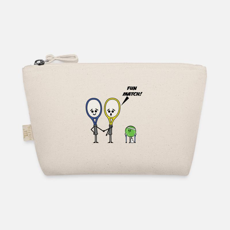 Tennis Schläger - Bio-Täschchen - Natur