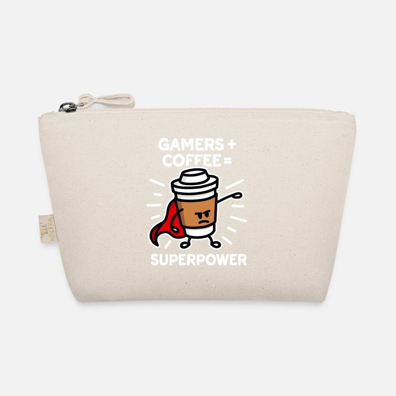 Gamers + coffee = superpower - superhero - hero Organic Pouch