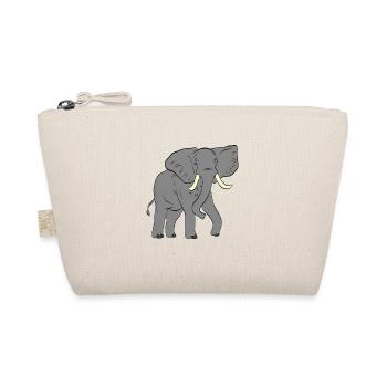 Elefant - Elephant - Bio-Täschchen - Natur - Vorne