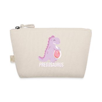 Pregosaurus Tee Shirts Funny Dinosaur Pregnancy Shirt - Trousse biologique - nature - Devant
