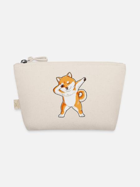 Shiba Inu dabbing dog - Organic Pouch - nature