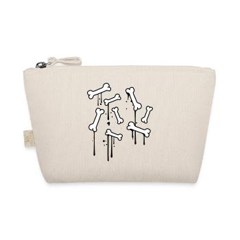 graffiti drops bones pattern dead many skeleton - Organic Pouch - nature - Front