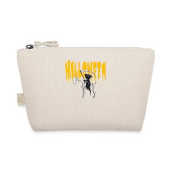 Halloween Grim Reaper On Unicorn - Organic Pouch - nature - Front