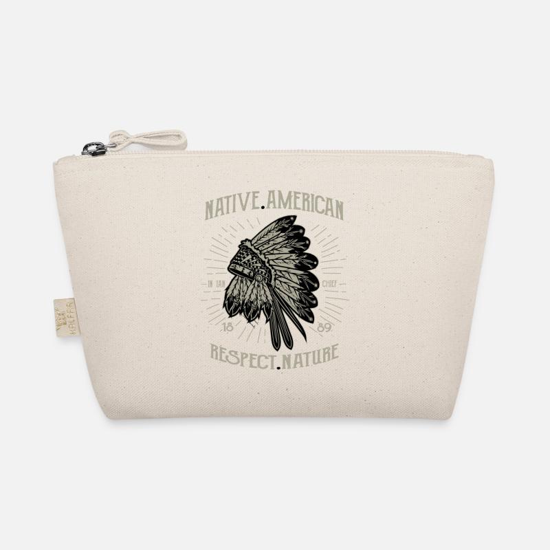 Native american respect nature Bio-Täschchen