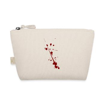Blutfleck auf dem T-Shirt Blut auf Kleidern - Bio-Täschchen - Natur - Vorne