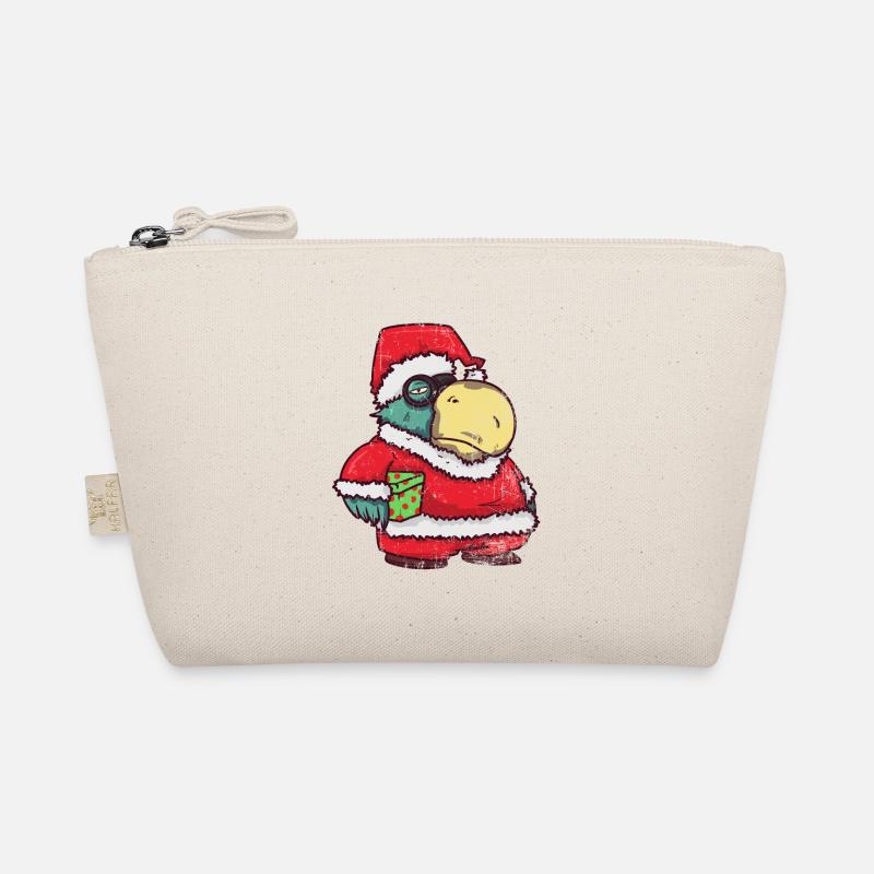 Christmas Santa Claus parrot gift Organic Pouch