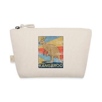 Känguru Australien Outback Beuteltier Geschenk - Bio-Täschchen - Natur - Vorne
