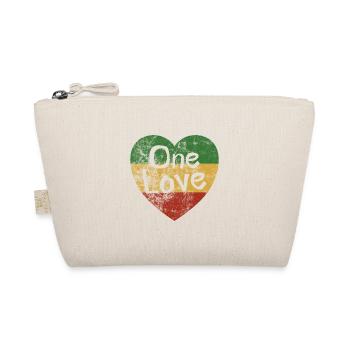 Reggae Jamaica One Love Cadeau Reggaeton Rasta - Trousse biologique - nature - Devant