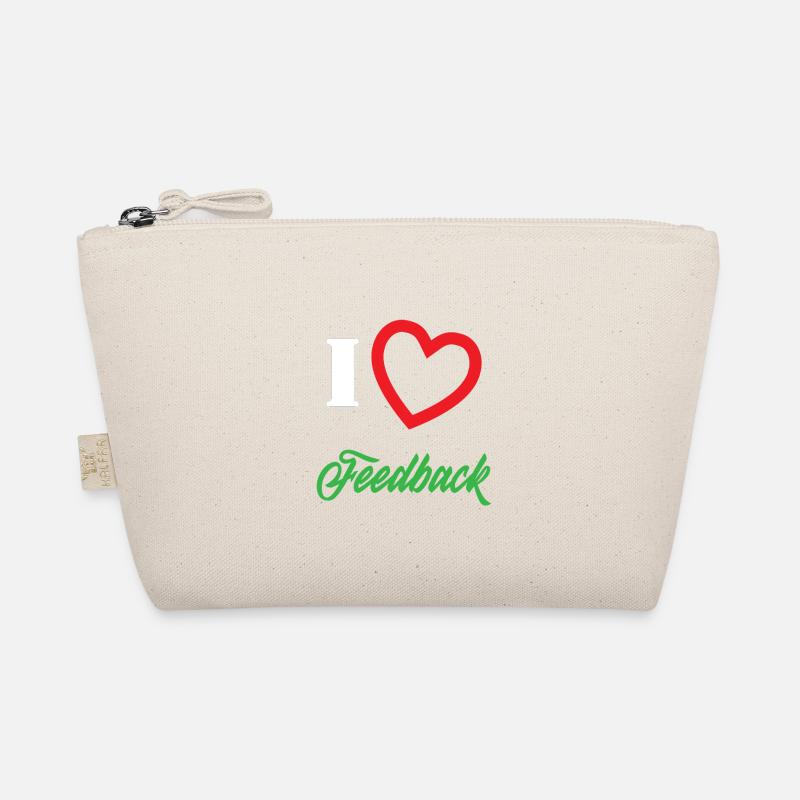 Funny Feedback Tshirt Designs Ich liebe Feedback Bio-Täschchen