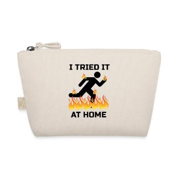 I Tried It At Home Experiment Unfall Geschenk - Bio-Täschchen - Natur - Vorne
