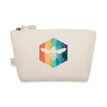 Beekeeper Shirt Retro Vintage - Organic Pouch - nature - Front