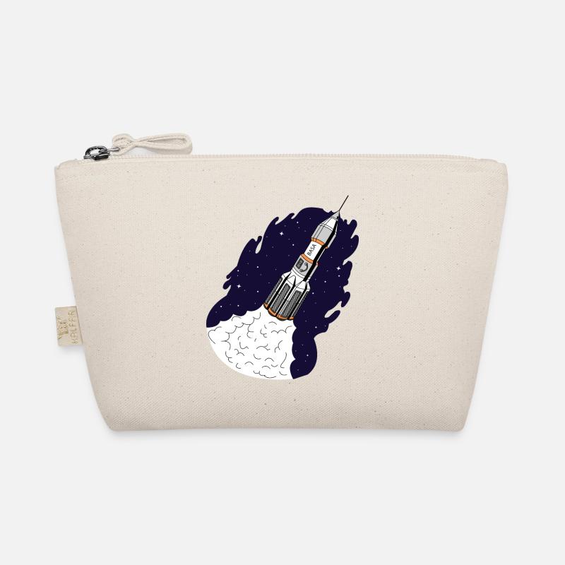 Rocket launches into space Organic Pouch