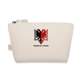 Albanien Flagge Rot-Schwarz "Shiqiperiae Madhe" - Bio-Täschchen - Natur - Vorne