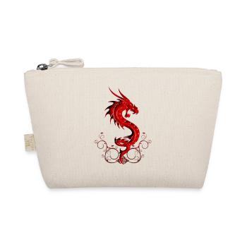 wonderful red chinese dragon - Organic Pouch - nature - Front