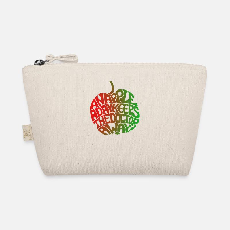 "Apfel-Design" rot - grün von Chris Illustrations Bio-Täschchen