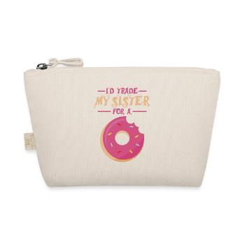 La sœur contre donut cadeau - Trousse biologique - nature - Devant