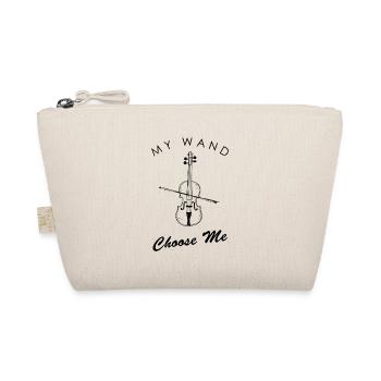 Geige Musik Design - My Wand Choose Me - Bio-Täschchen - Natur - Vorne