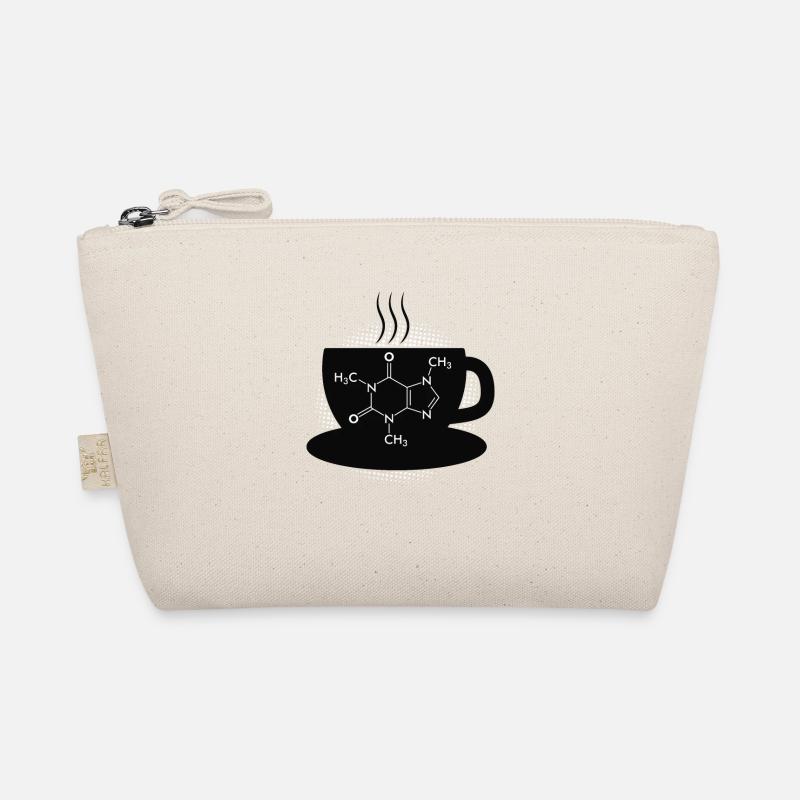 Kaffee Caffeine Molecule - Bio-Täschchen - Natur