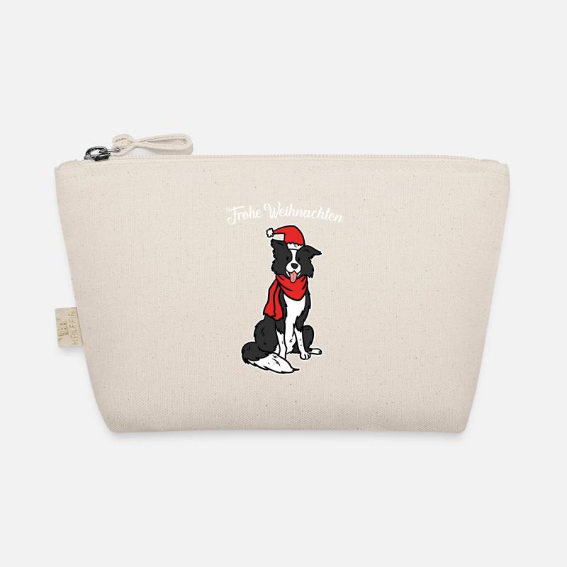 Border Collie Christmas Organic Pouch