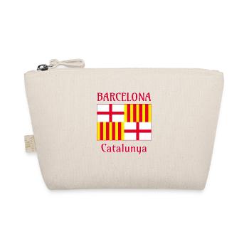 Barcelona flag in red white and yellow - Organic Pouch - nature - Front