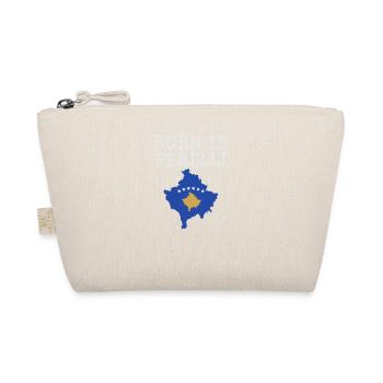 Kosovo Flagge "Born in Ferizaj" - Bio-Täschchen - Natur - Vorne
