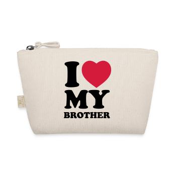I love my brother - Organic Pouch - nature - Front