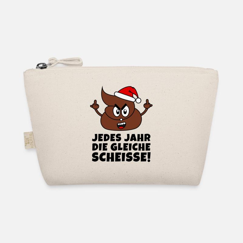 Shit Christmas Shit Poop Stinking Finger sw Organic Pouch
