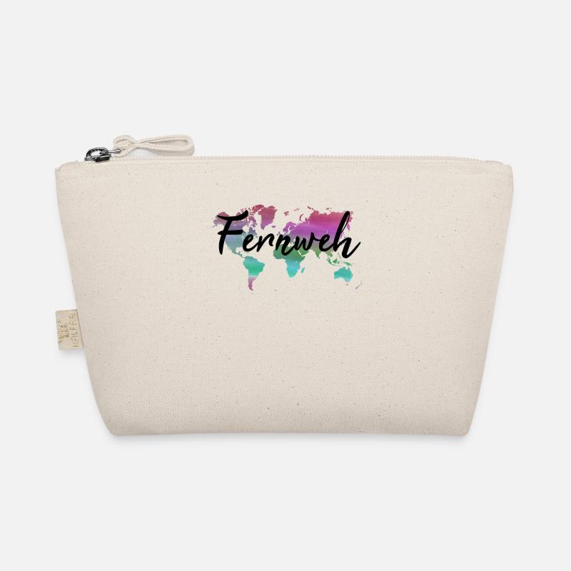 Wanderlust World Map Gift Backpacker Nomad Voyage Trousse biologique