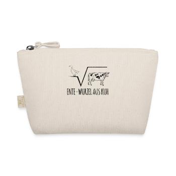 Math Teacher Duck Root Cow Pun Gift - Organic Pouch - nature - Front