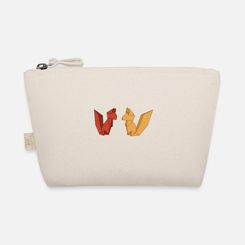 Origami fox Organic Pouch