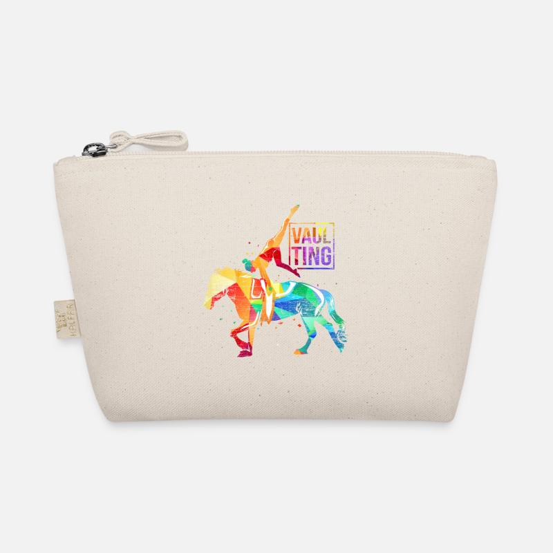 Voltigieren Pferd Geschenk - Bio-Täschchen - Natur