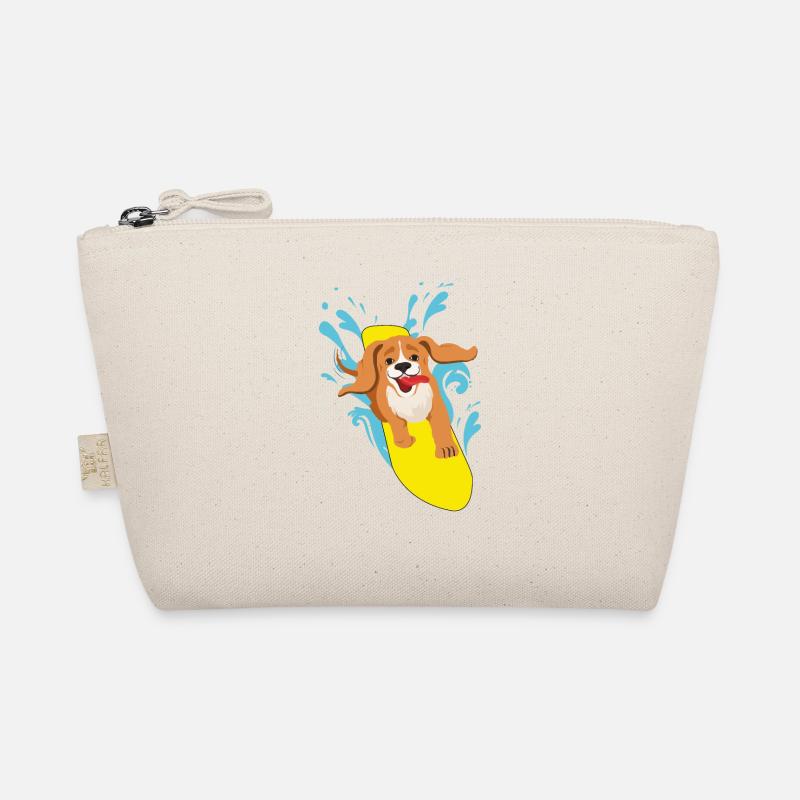 Surfing Dog Cocker Spaniel Surfer Surfing Gift Organic Pouch