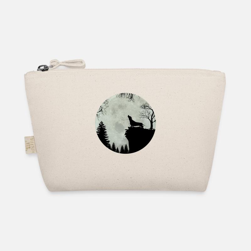 Dackel Teckel Dachshund Mond Geschenk (0287) Bio-Täschchen