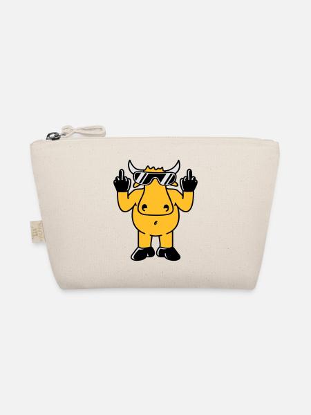 Fuck Off Bull - Bio-Täschchen - Natur - Vorne
