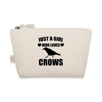 Corbeau corbeau cadeau fille - Trousse biologique - nature - Devant