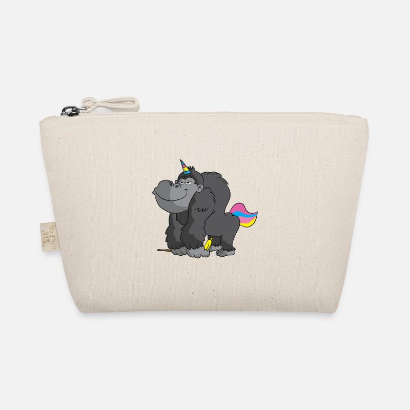 Gorilla Einhorn Banane Zauberstab Geschenk Bio-Täschchen