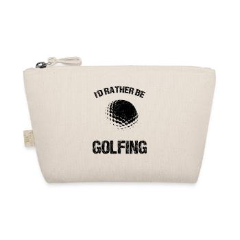 Golf Golf Ball Golfing Golfer Golfe - Organic Pouch - nature - Front