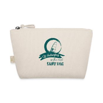 Sport Windsurfing Windsurfen Windsurfer Meer - Bio-Täschchen - Natur - Vorne