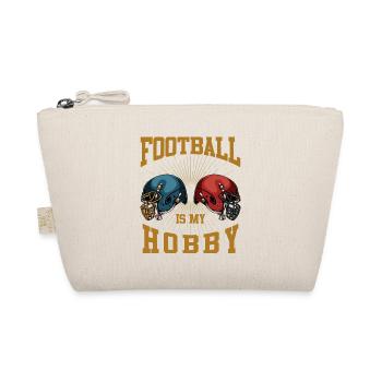 American Football Is My Hobby Ballsport Geschenk - Bio-Täschchen - Natur - Vorne
